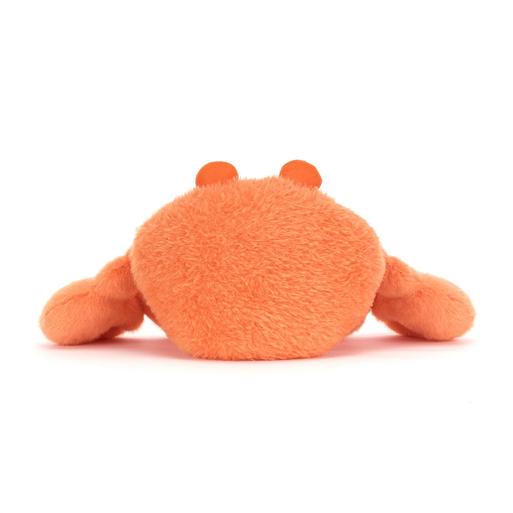 Jellycat Pinchsnap Crab rote Kuschelkrabbe mit weichen Scheren und fröhlichem Gesicht