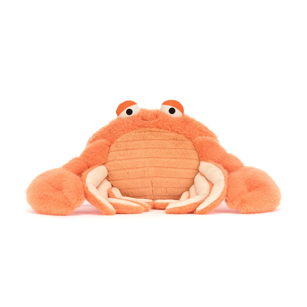 Jellycat Pinchsnap Crab rote Kuschelkrabbe mit weichen Scheren und fröhlichem Gesicht
