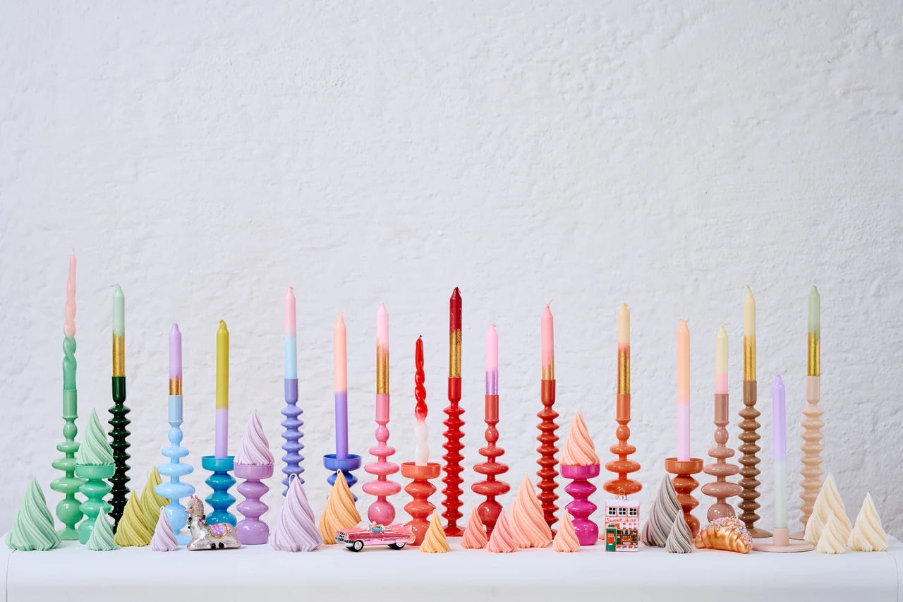 Dip Dye Kerze Set: Glitter Christmas Edition von by Vivi.