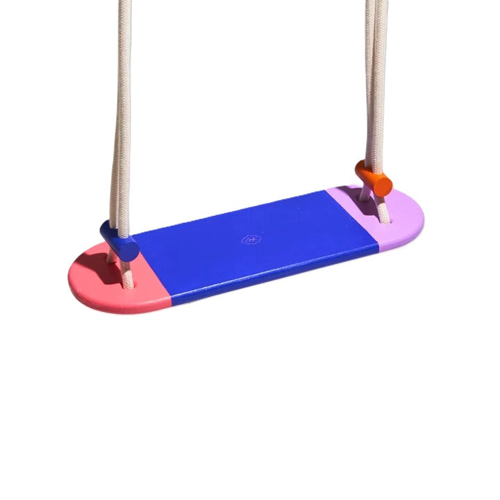 Kinder Holzschaukel SWING von Eperfa in Blau für Kinderzimmer und geschützten Außenbereich