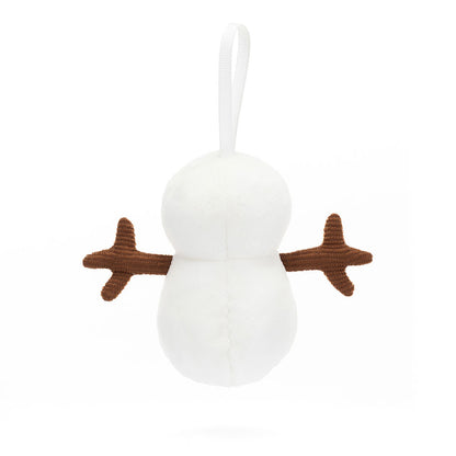 Rückansicht Festive Follw Snowman von Jellycat.