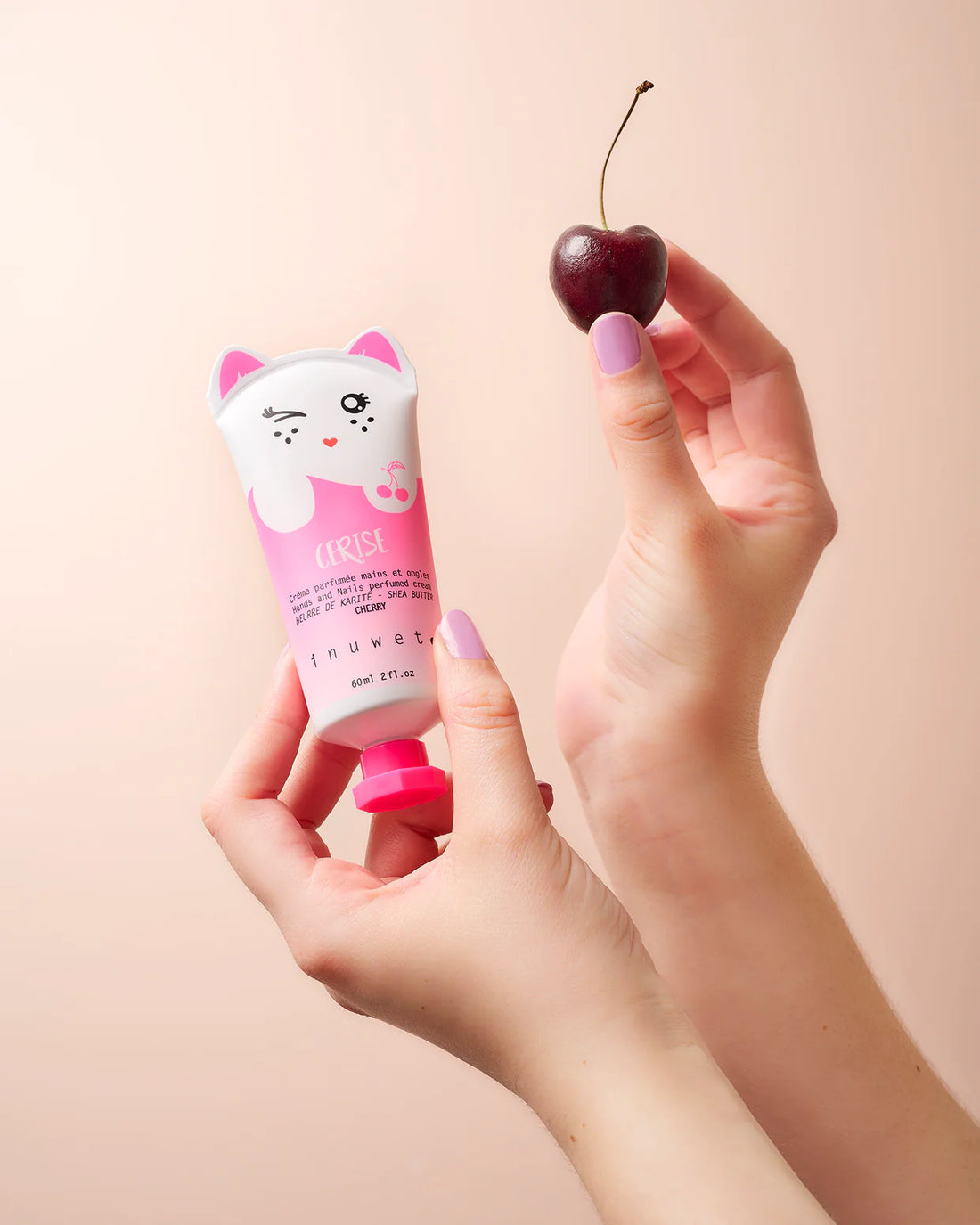 inuwet Feuchtigkeitsspendende Hand- und Nagelcreme - Kirsche