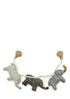 Kinderwagenkette "Elephants" von gamcha mit gefilzten Elefanten-Anhängern - tolles Geschenk zur Geburt
