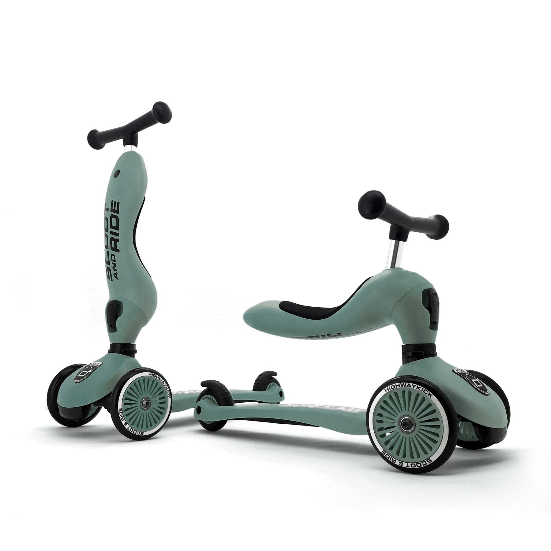 Kinderroller mit Sitz - Highwaykick 1 in forest