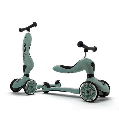 Kinderroller mit Sitz - Highwaykick 1 in forest
