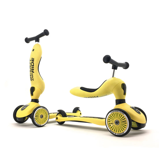 Kinderroller mit Sitz - Highwaykick 1 in lemon