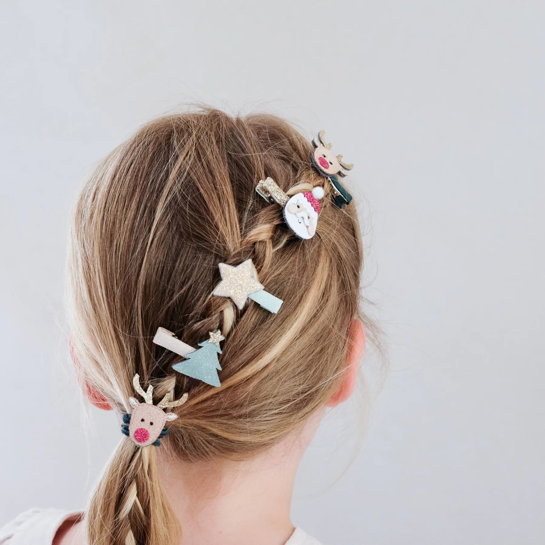 Haarspangen Santa &amp; Rudolph Mini Clips von Mimi und Lula