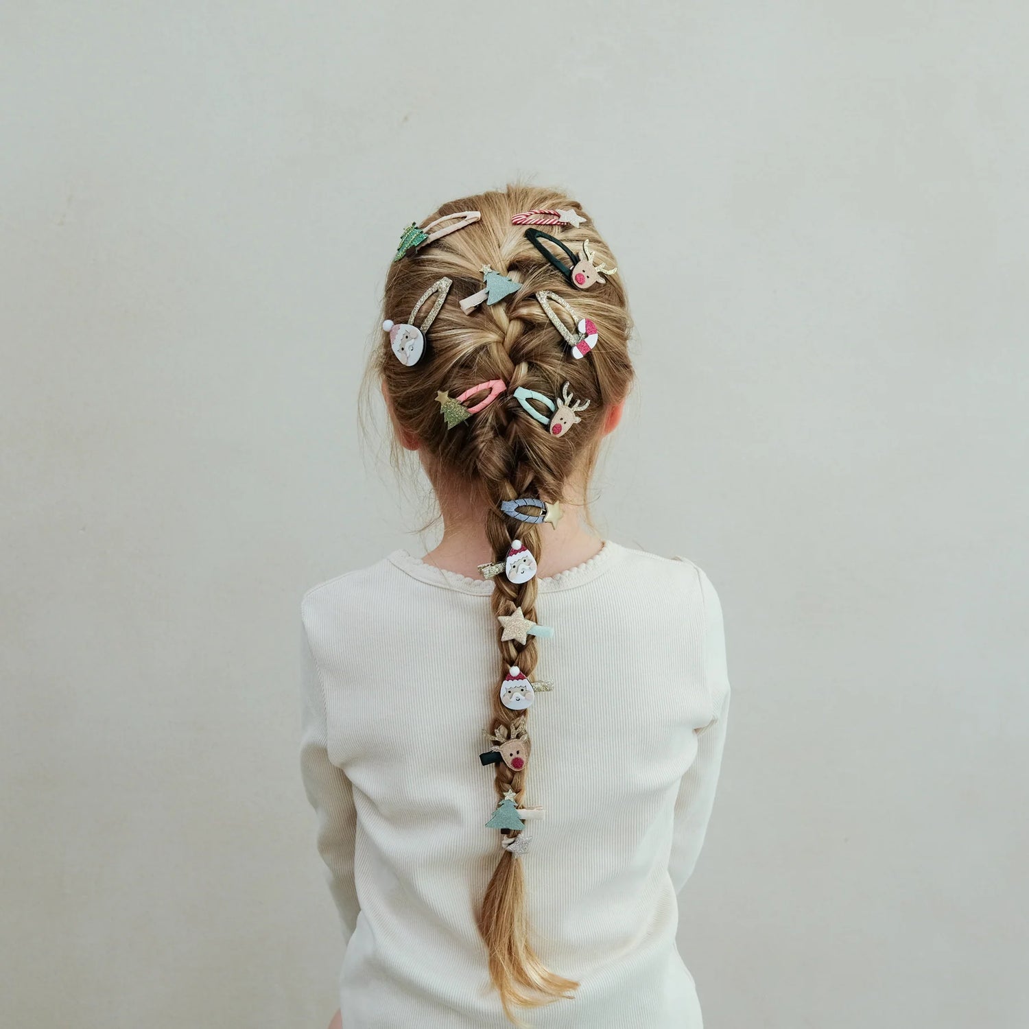 Haarspangen Santa &amp; Rudolph Mini Clips von Mimi und Lula