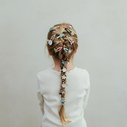 Haarspangen Santa &amp; Rudolph Mini Clips von Mimi und Lula