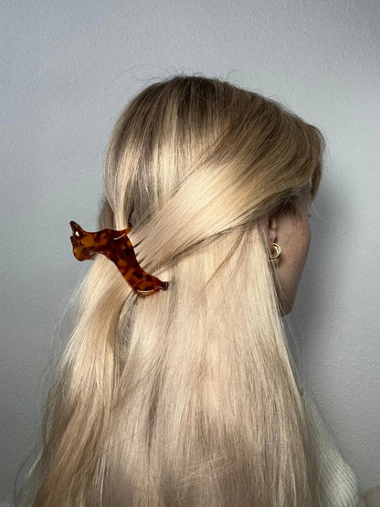 Haarklammer Dackel Weihnachten von by Vivi.