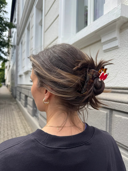 Haarklammer Dackel Weihnachten von by Vivi.