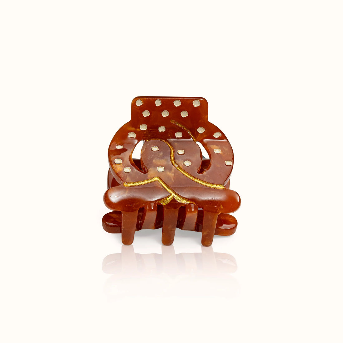 Haarklammer im typischen Brezel-Design von by Vivi.