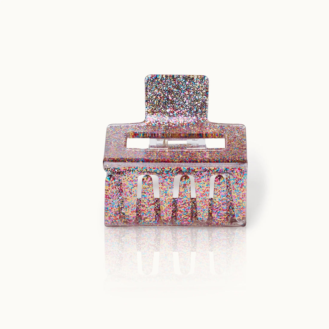 Haarklammer Square Confetti Glitter von by Vivi.