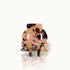 Haarklammer Brezel im pink-leo Design von by Vivi.