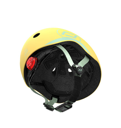 Scoot and Ride Kinderhelm XXS Lemon, sicherer Fahrradhelm und Rollerhelm