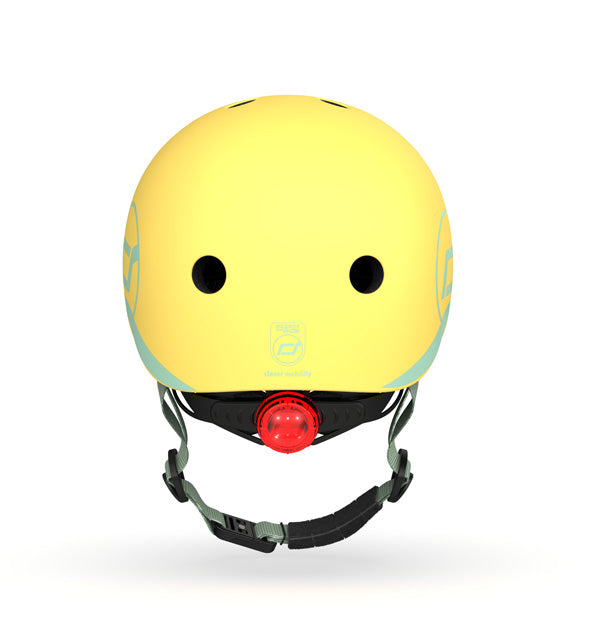 Scoot and Ride Kinderhelm XXS Lemon, sicherer Fahrradhelm und Rollerhelm