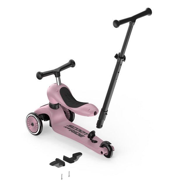 Kinderroller mit Schiebestange - Highwaykick 1 Push and Go - wildberry