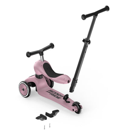 Kinderroller mit Schiebestange - Highwaykick 1 Push and Go - wildberry