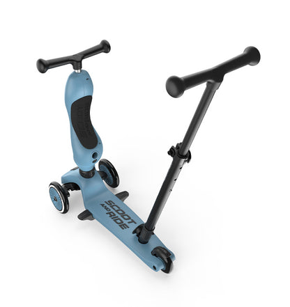 Kinderroller mit Schiebestange - Highwaykick 1 Push and Go - steel