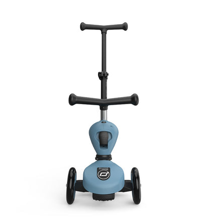 Kinderroller mit Schiebestange - Highwaykick 1 Push and Go - steel