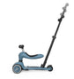 Kinderroller mit Schiebestange - Highwaykick 1 Push and Go - steel