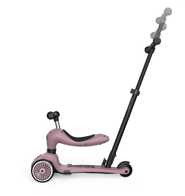 Kinderroller mit Schiebestange - Highwaykick 1 Push and Go - wildberry