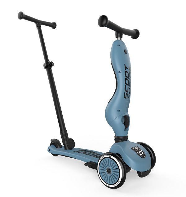 Kinderroller mit Schiebestange - Highwaykick 1 Push and Go - steel