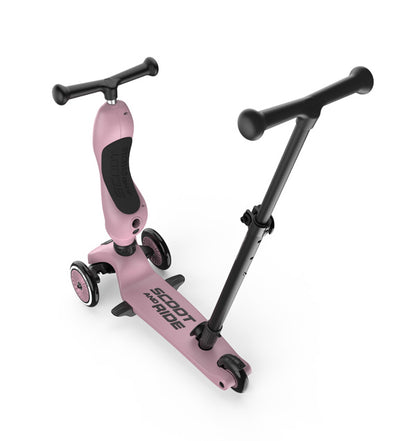 Kinderroller mit Schiebestange - Highwaykick 1 Push and Go - wildberry