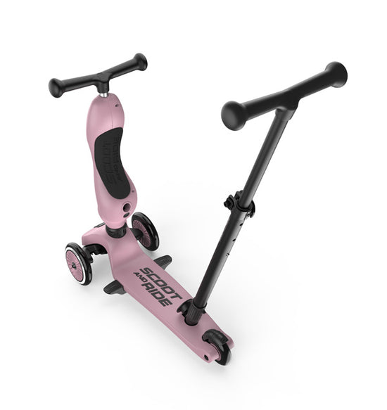 Kinderroller mit Schiebestange - Highwaykick 1 Push and Go - wildberry