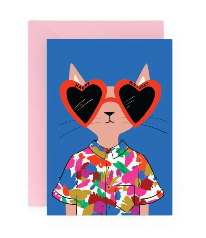 HIPSTER Cat Karte