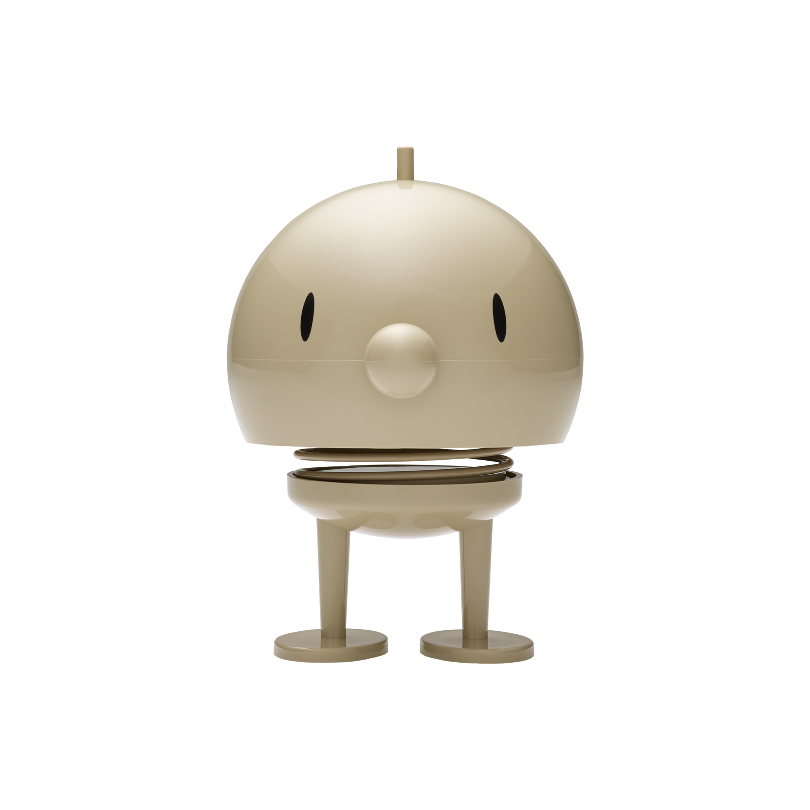Hoptimist „Bumble“, L, Latte – fröhliche Wackelfigur, Designfigur und kleiner Glücksbringer für Zuhause &amp; Büro