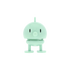 Hoptimist Bumble M in Mint als fröhliche Wackelfigur, ausgefallene Geschenkidee und kleiner Glücksbringer