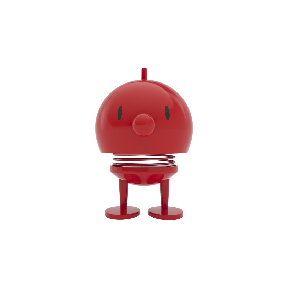 Hoptimist Bumble M in Rot als fröhliche Wackelfigur, ausgefallene Geschenkidee und kleiner Glücksbringer