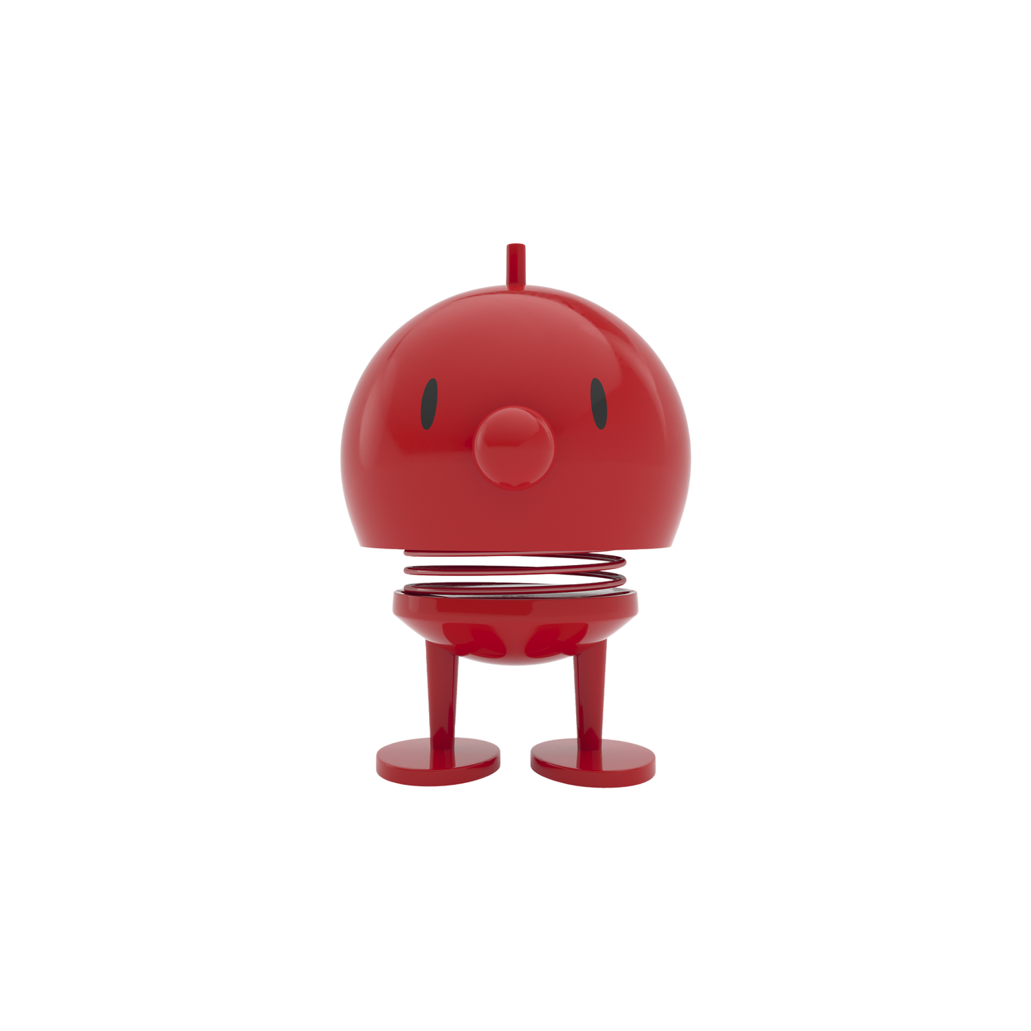 Hoptimist Bumble M in Rot als fröhliche Wackelfigur, ausgefallene Geschenkidee und kleiner Glücksbringer