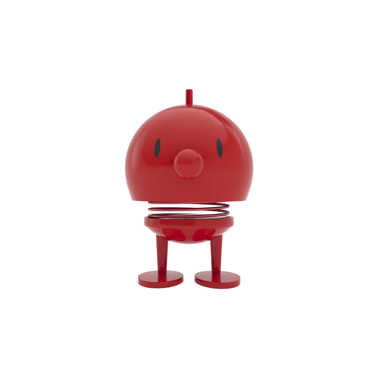 Hoptimist Bumble M in Rot als fröhliche Wackelfigur, ausgefallene Geschenkidee und kleiner Glücksbringer