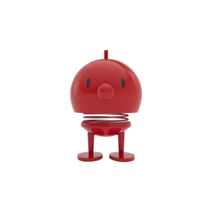 Hoptimist Bumble M in Rot als fröhliche Wackelfigur, ausgefallene Geschenkidee und kleiner Glücksbringer