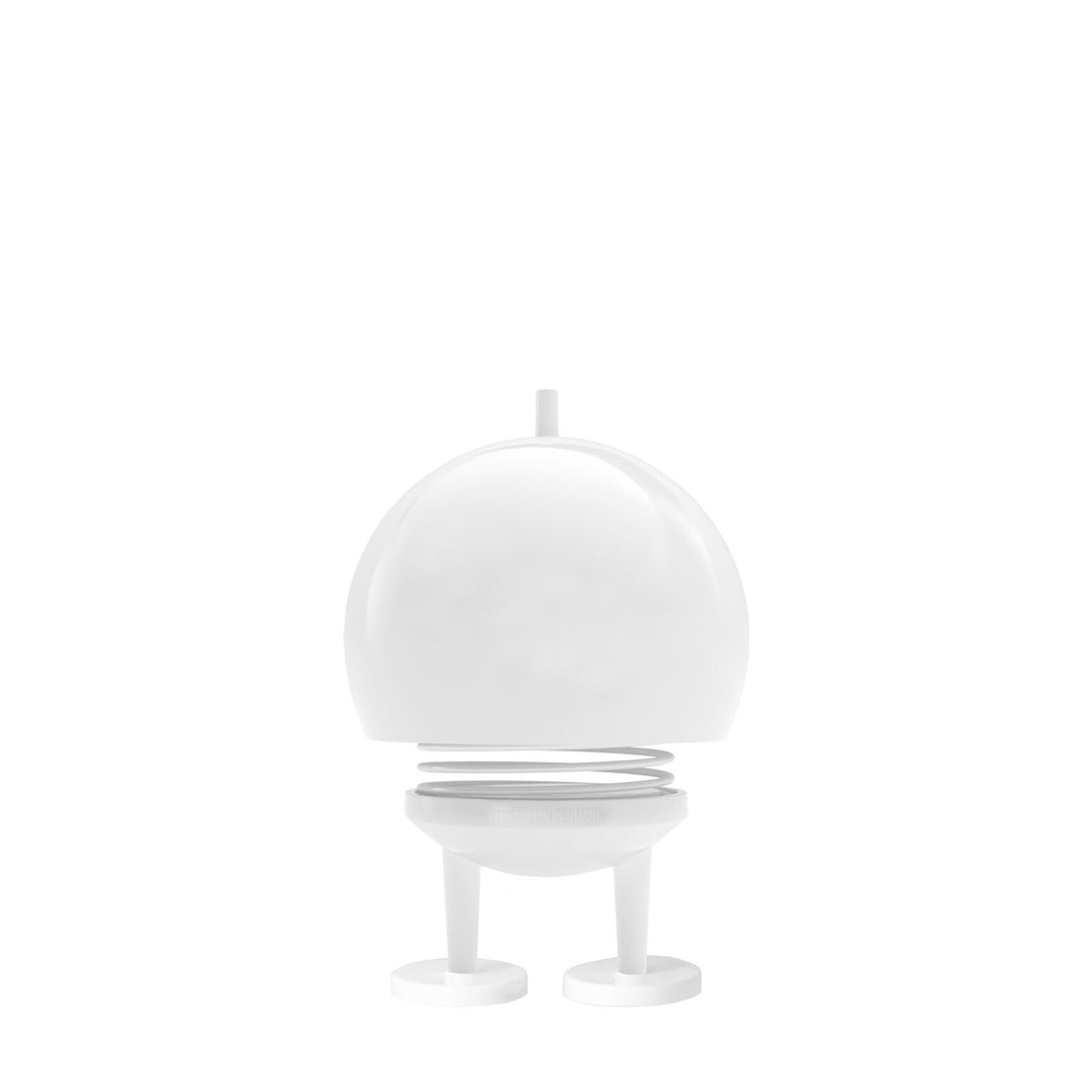 Hoptimist „Bumble“, M, Weiss – fröhliche Wackelfigur, ausgefallene Geschenkidee und kleiner Glücksbringer für Kinder