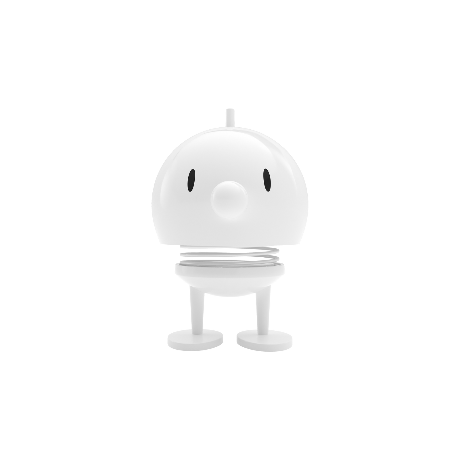 Hoptimist „Bumble“, M, Weiss – fröhliche Wackelfigur, ausgefallene Geschenkidee und kleiner Glücksbringer für Kinder