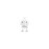 Hoptimist „Bumble“, XS, Weiß – fröhliche Wackelfigur, ausgefallene Geschenkidee und kleiner Glücksbringer für Kinder