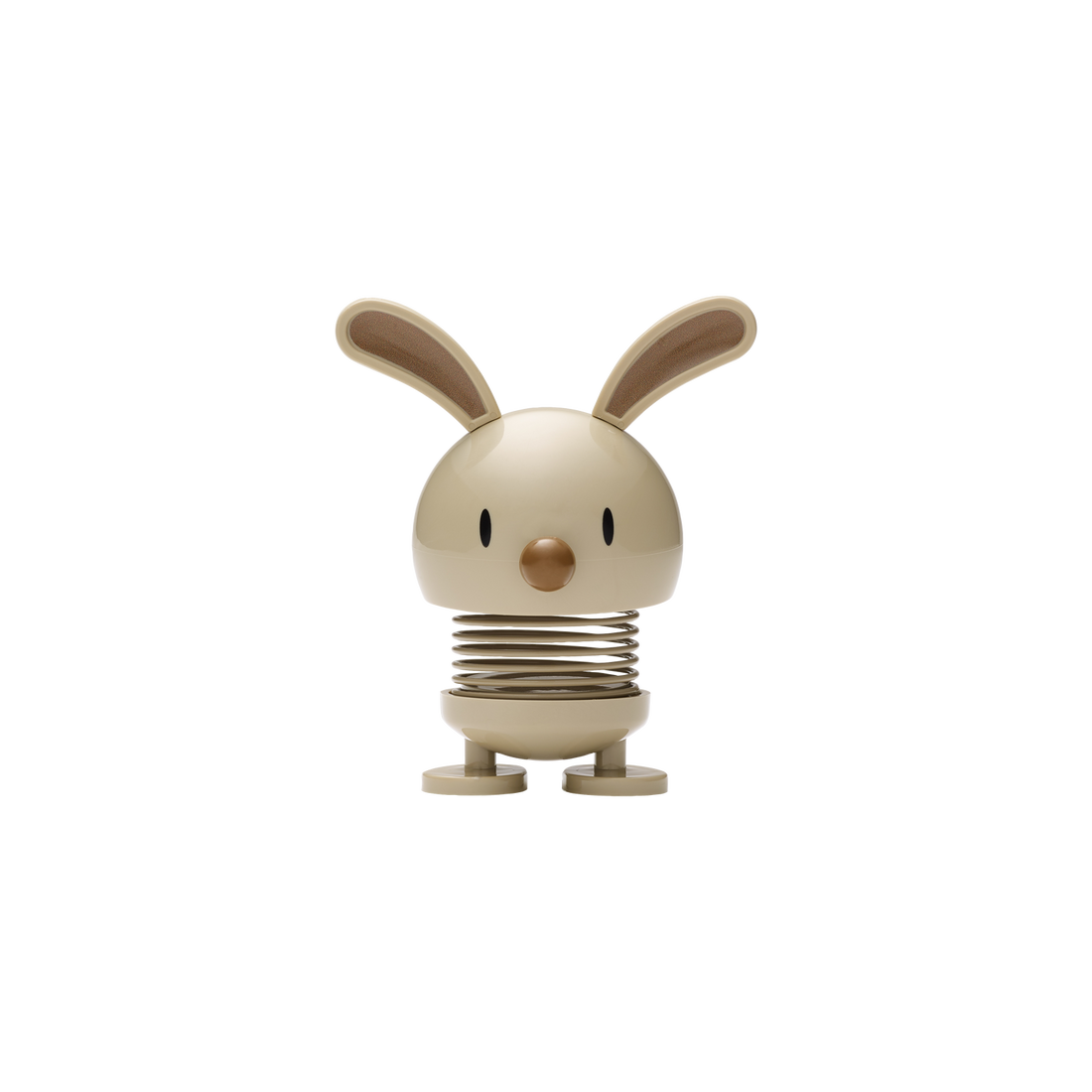 Hoptimist Bunny in Latte, Höhe 9 cm, mit süßen Öhrchen, hüpfende Figur als Osterdeko oder kleine Aufmerksamkeit zu Ostern