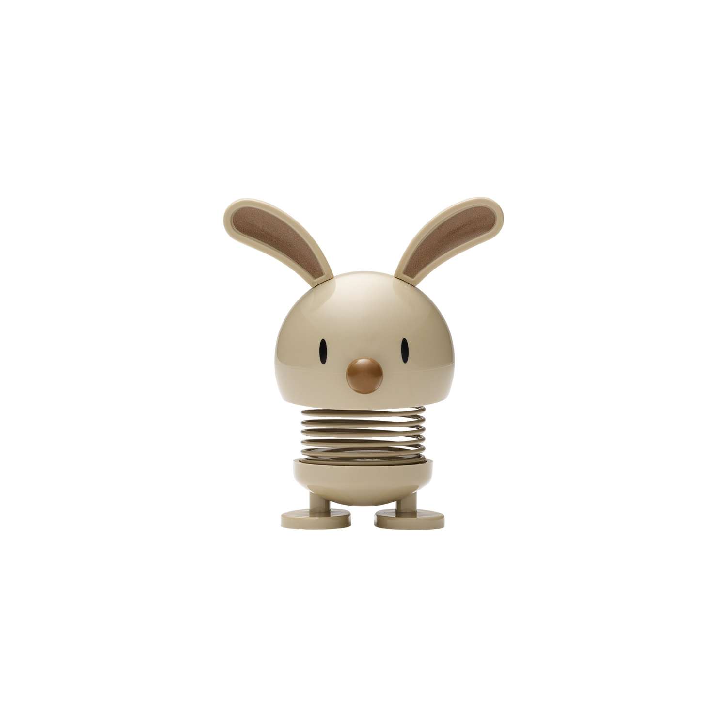 Hoptimist Bunny in Latte, Höhe 9 cm, mit süßen Öhrchen, hüpfende Figur als Osterdeko oder kleine Aufmerksamkeit zu Ostern