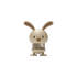 Hoptimist Bunny in Latte, Höhe 9 cm, mit süßen Öhrchen, hüpfende Figur als Osterdeko oder kleine Aufmerksamkeit zu Ostern