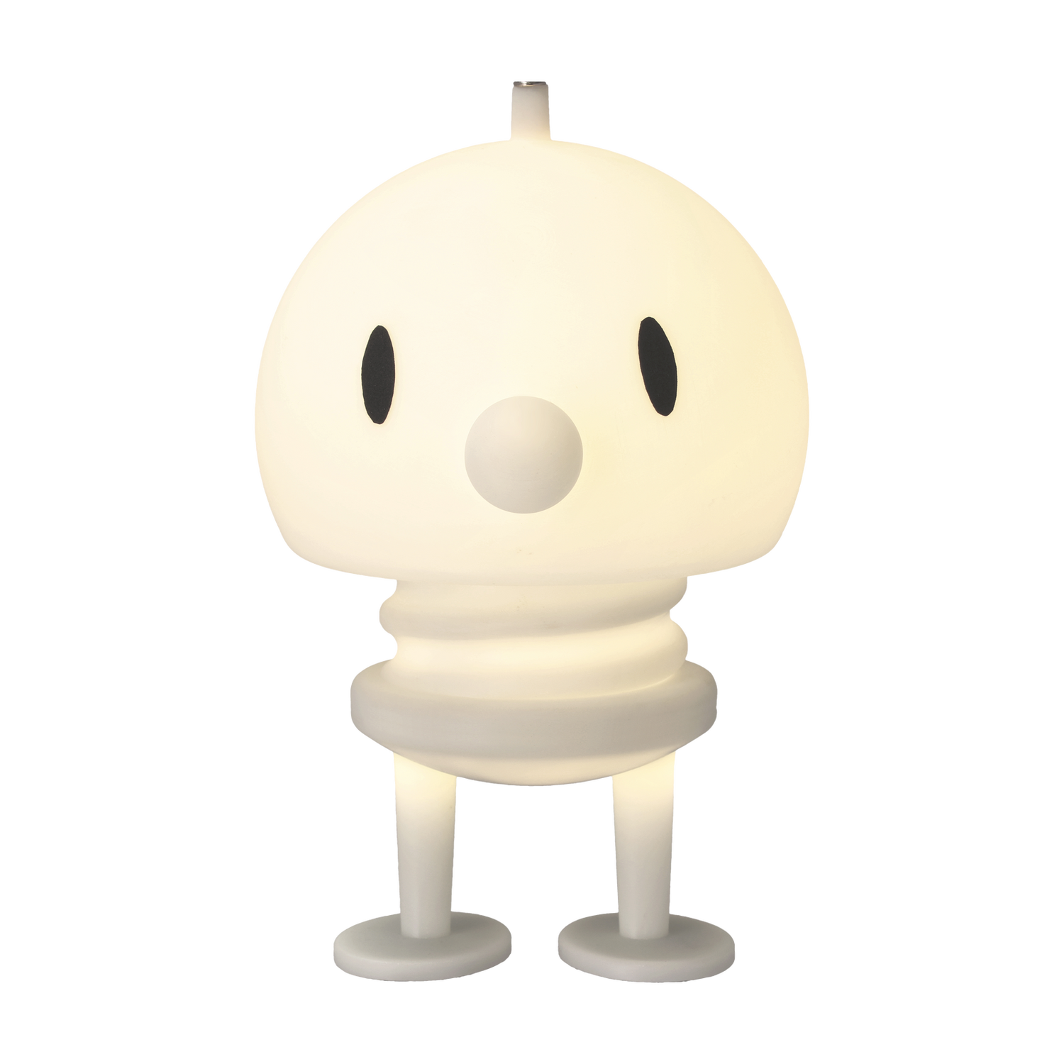 Hoptimist Soft PE-Lampe XL in Weiß, kabellose Tischlampe mit Touch-Funktion im Bumble-Design, 23 cm hoch