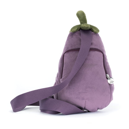 Jellycat Aubergine Bum Bag / Bauchtasche aus weichem Plüsch, lässig, praktisch, zum Umhängen