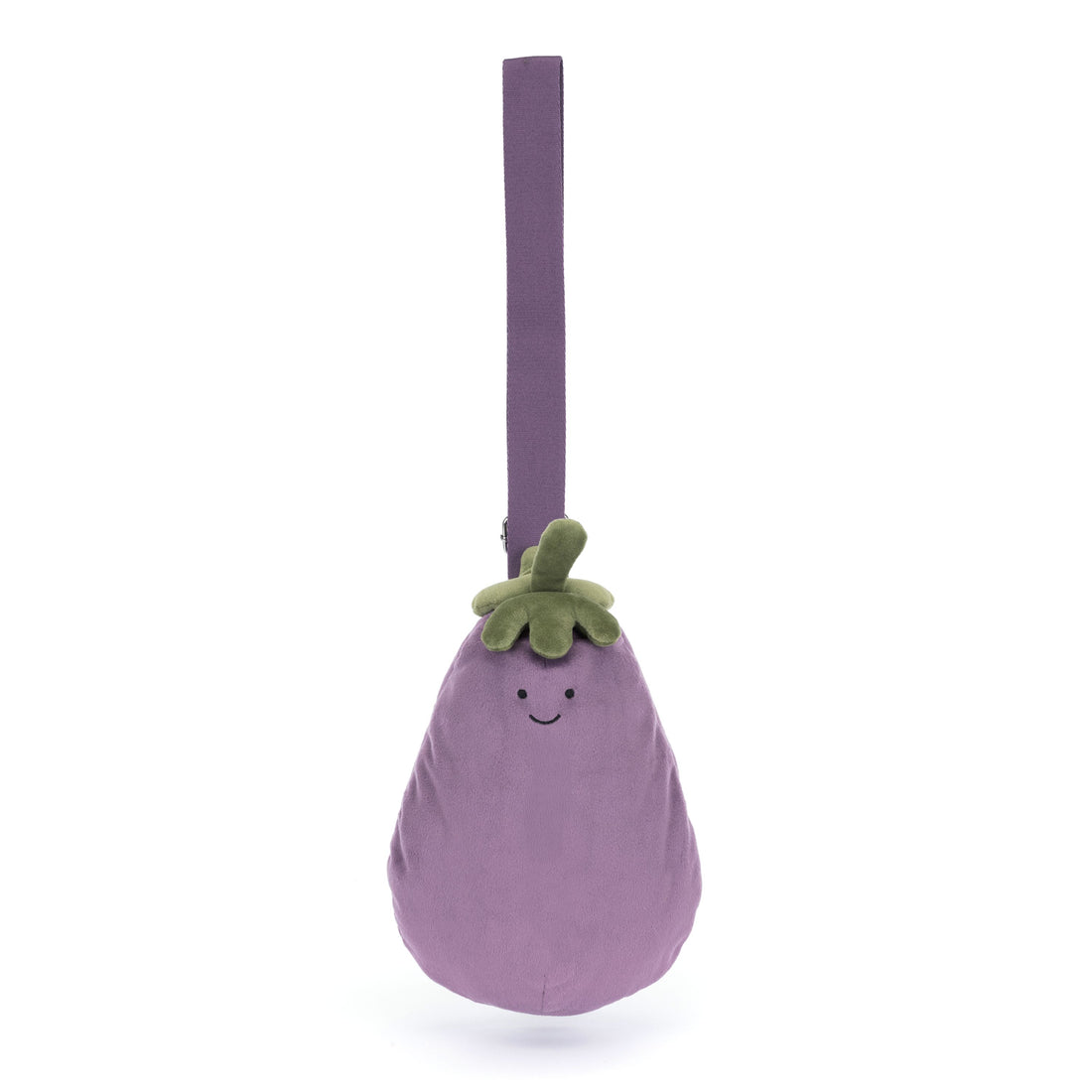 Jellycat Aubergine Bum Bag / Bauchtasche aus weichem Plüsch, lässig, praktisch, zum Umhängen