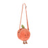 Jellycat Amuseables Peach Shoulder Bag als flauschige Pfirsich-Tasche mit Gesicht und Schulterriemen
