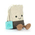 Jellycat Amuseables Steepy Tea Bag, Teebeutel aus Stoff mit lächelndem Gesicht und Beinchen