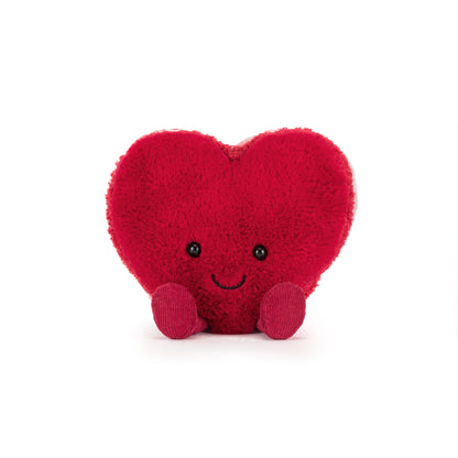 Jellycat Amuseables Arlette Heart Macaron Kuscheltier mit Herz, perfektes Valentinstag Geschenk