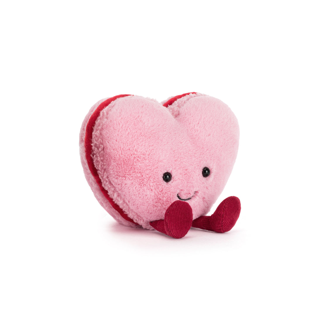 Jellycat Amuseables Colette Heart Macaron Kuscheltier mit Herz, ideales Geschenk zum Valentinstag