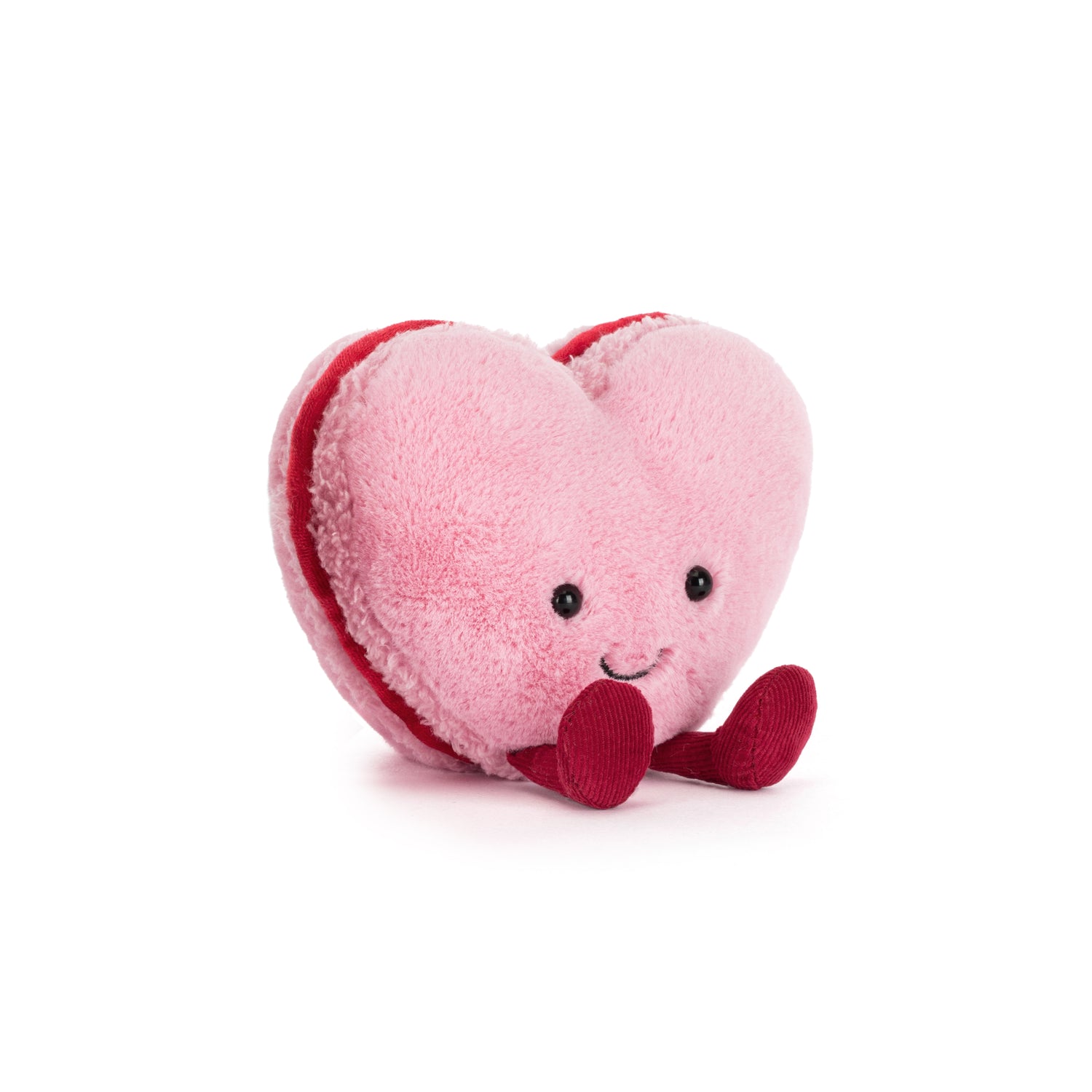 Jellycat Amuseables Colette Heart Macaron Kuscheltier mit Herz, ideales Geschenk zum Valentinstag